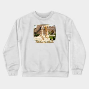 Israel, Jerusalem. Citadel Arch Crewneck Sweatshirt